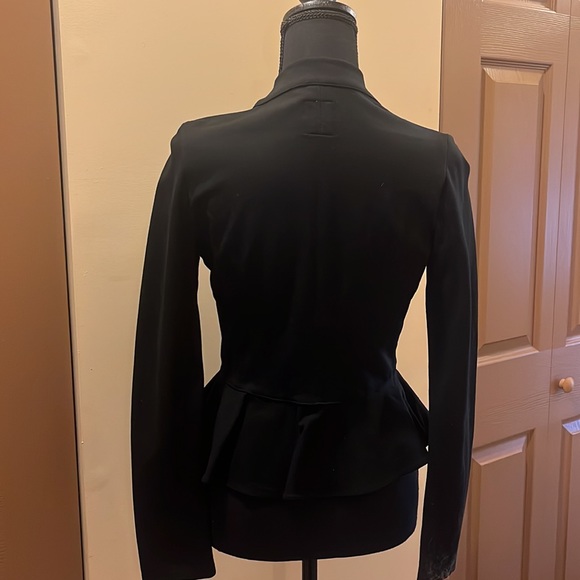 Black Ruffle Blazer - Picture 2 of 2